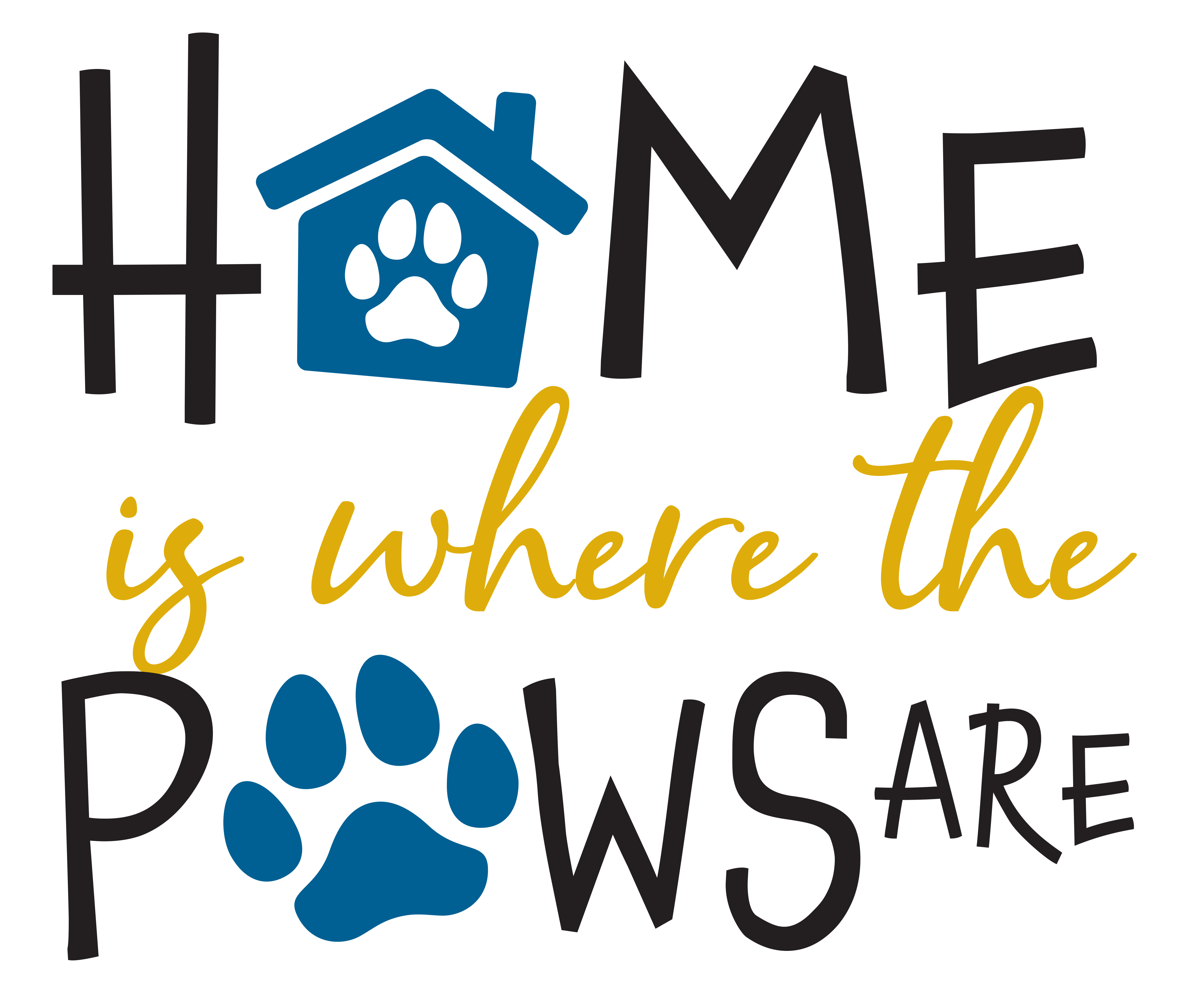 Home is where the paws are header graphic